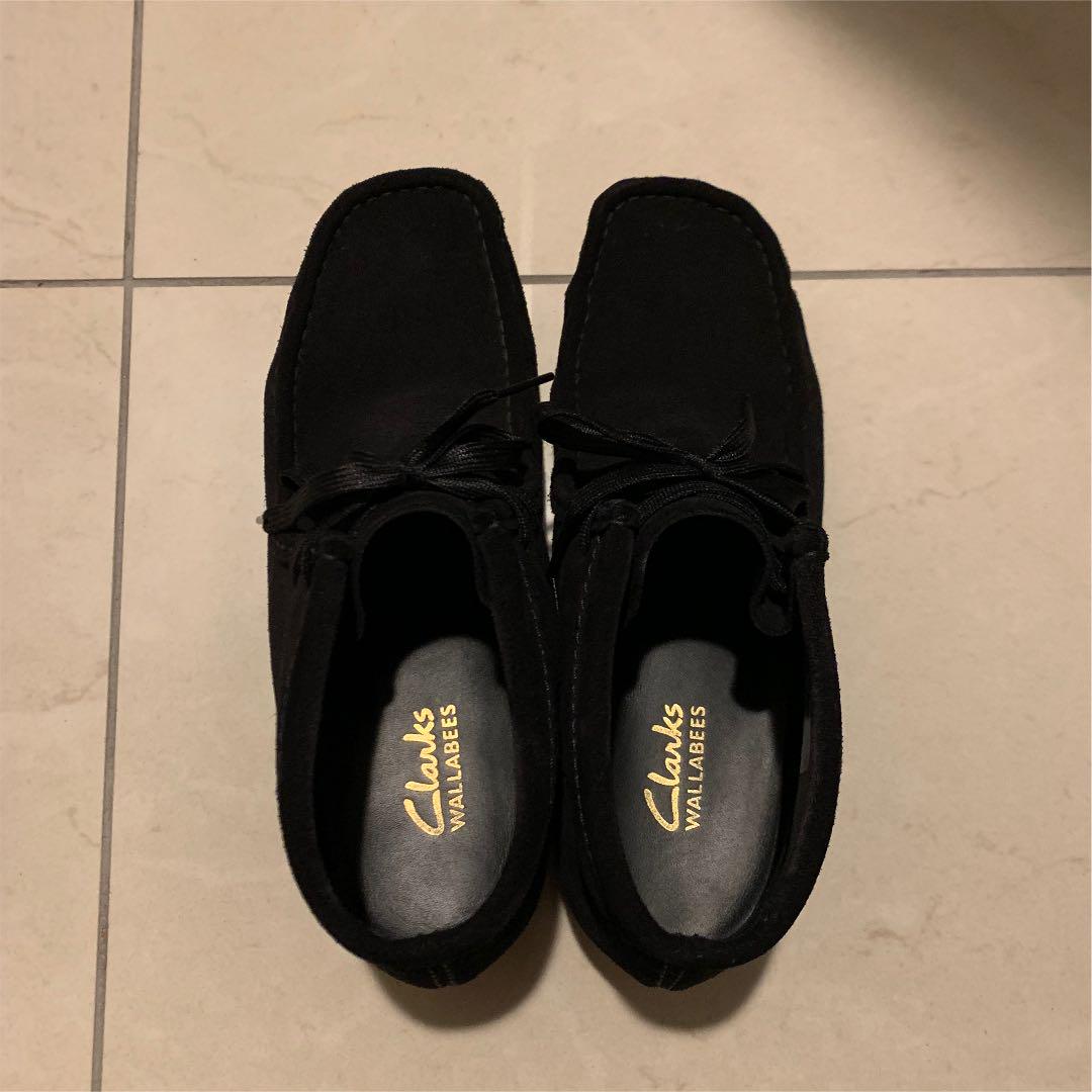 クラークス Clarks ワラビー ブラックスエード ハイカット ブーツ