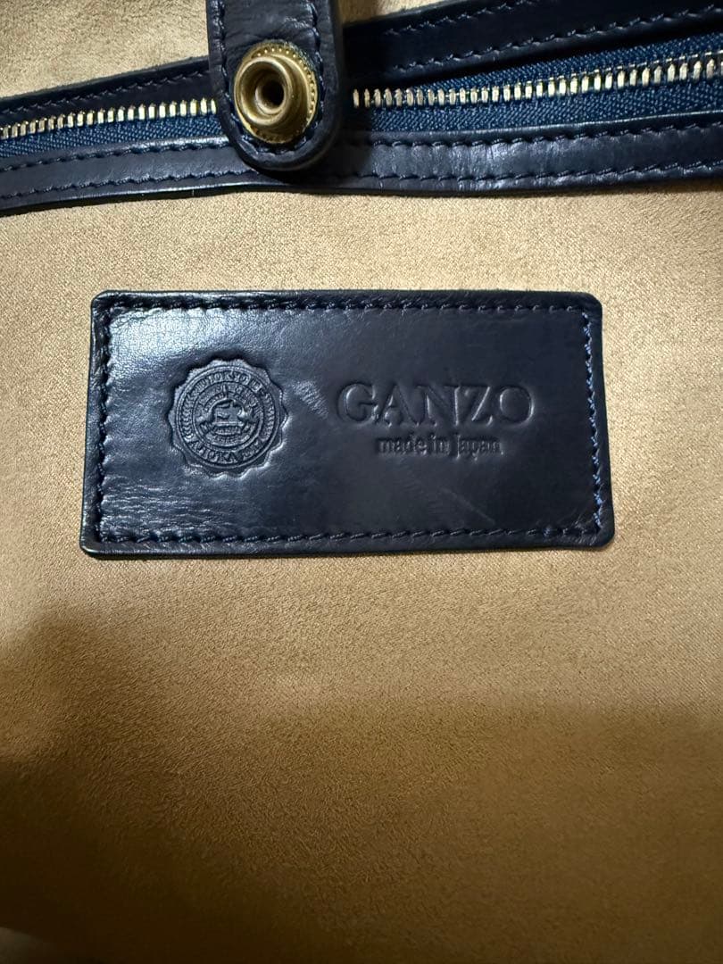 GANZOガンゾ GUDオープントートバッグ ネイビー GANZOガンゾ GUDオープントートバッグ ネイビー