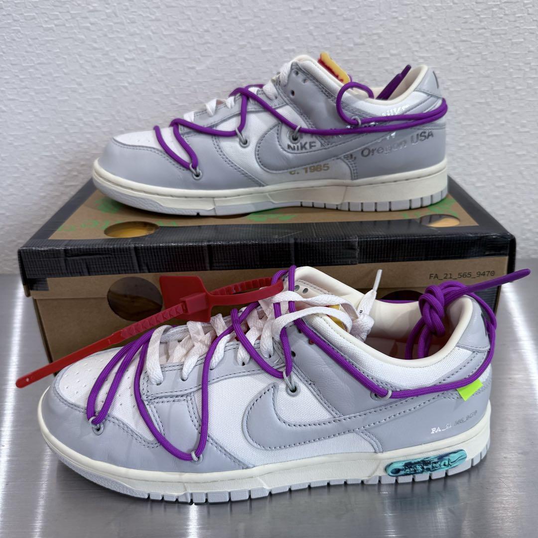未使用 NIKE OFF WHITE DUNK LOW 1 OF 50 45