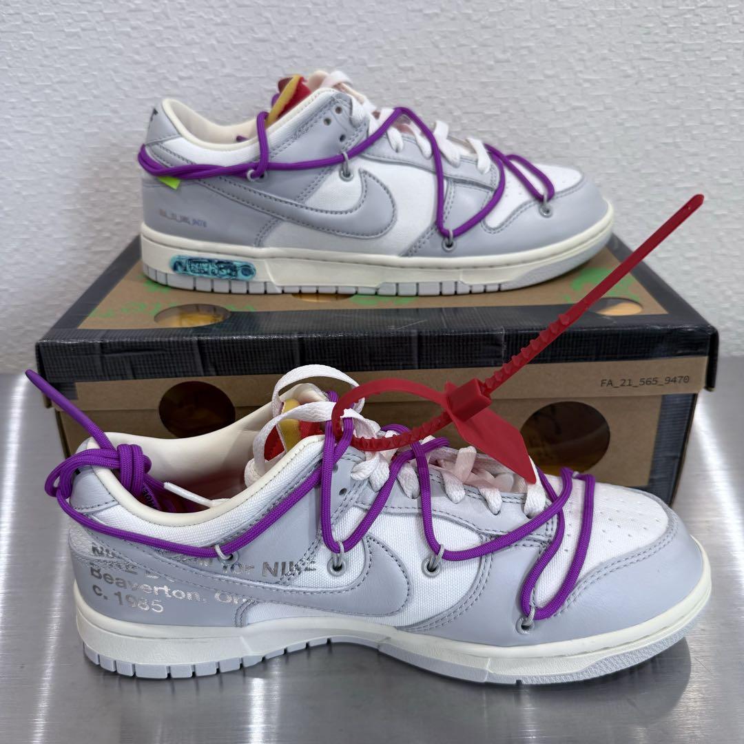 未使用 NIKE OFF WHITE DUNK LOW 1 OF 50 45