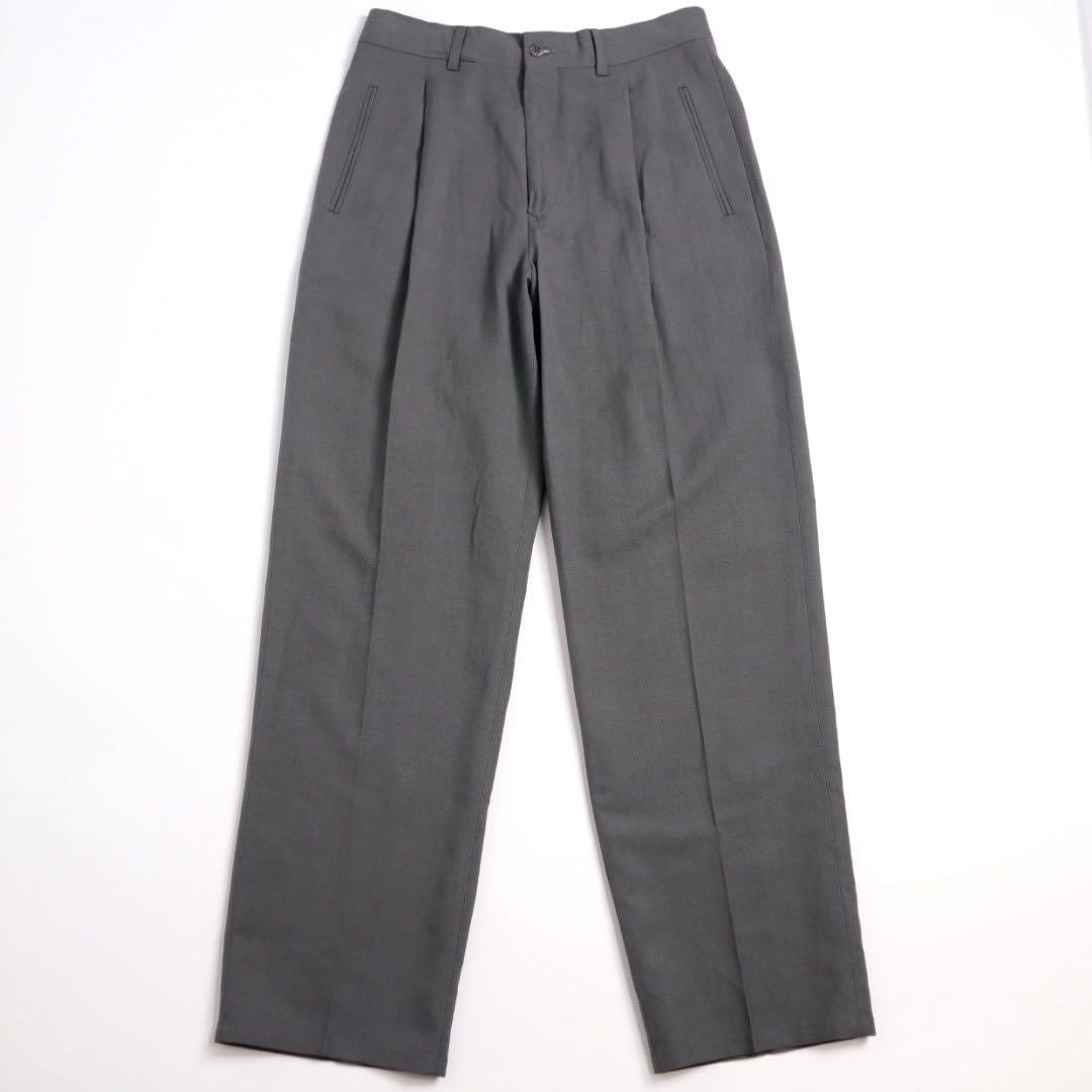 ARMANI COLLEZIONI アルマーニ リネン ワイド スラックス