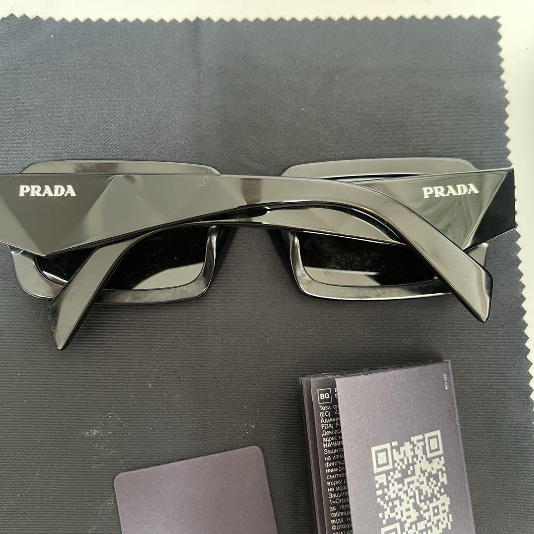 箱付き 正規品 PRADA シンボルサングラス スクエア サングラス