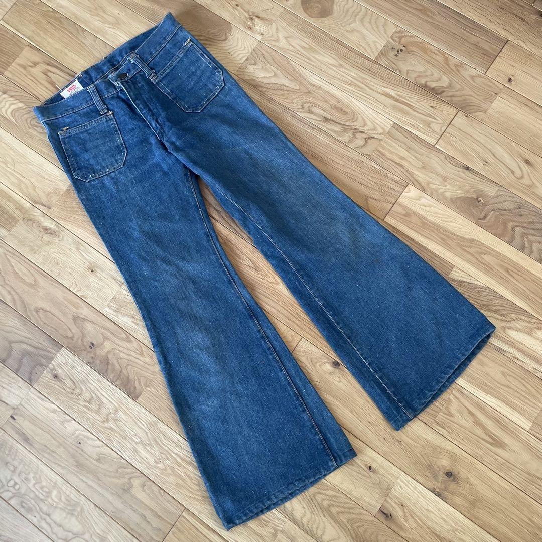 CANTON X-WEST ヴィンテージW72 ベルボトム　プリンテッドUSA