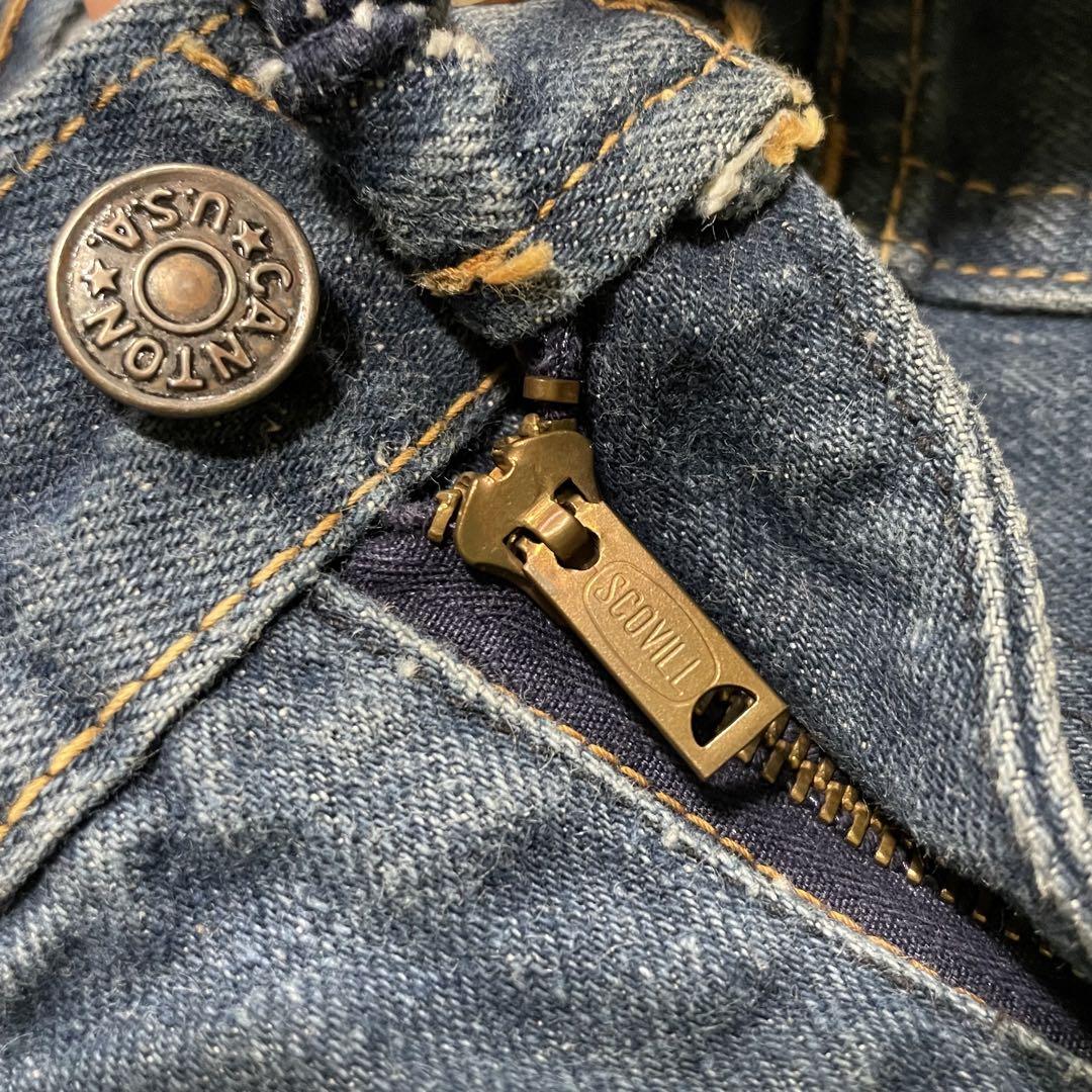 CANTON X-WEST ヴィンテージW72 ベルボトム　プリンテッドUSA CANTON X-WEST ヴィンテージW72 ベルボトム プリンテッドUSA パンツ