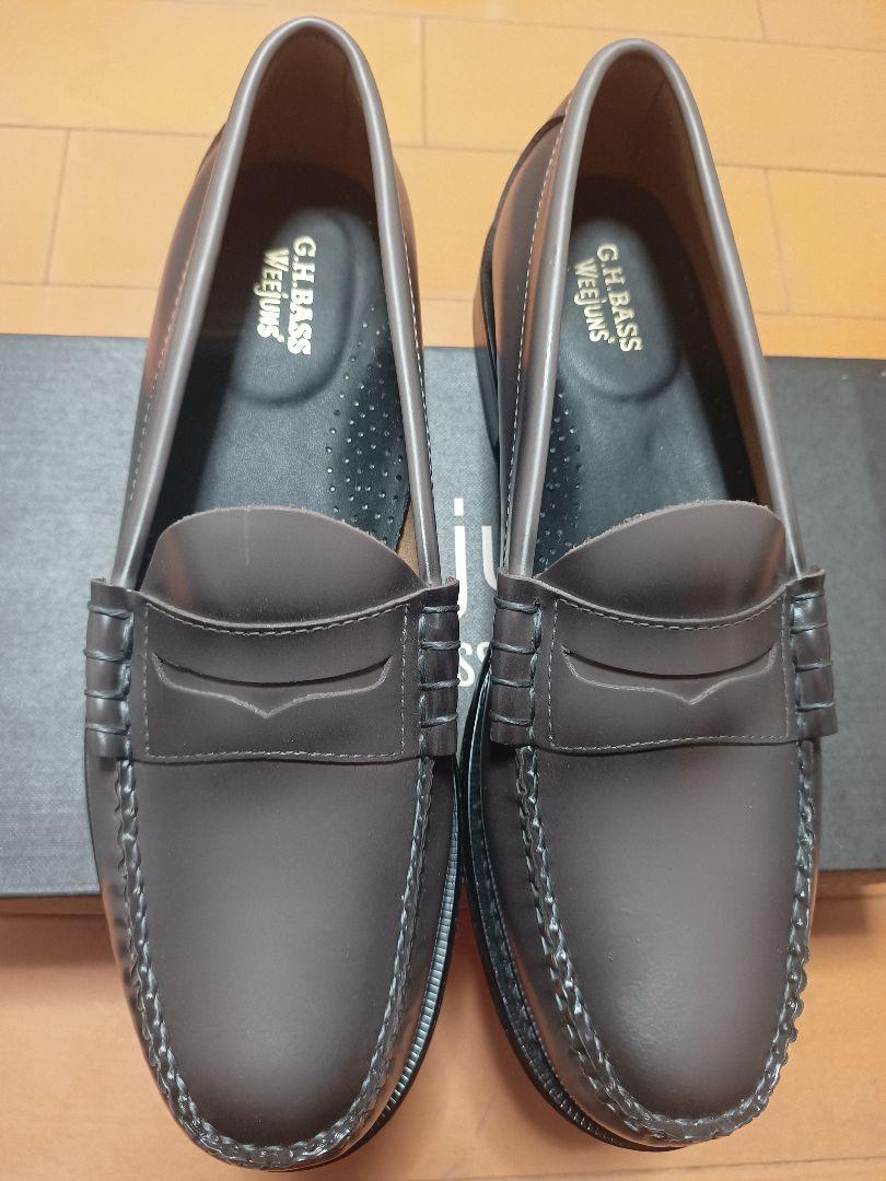 新品 G.H.BAS コインローファー ダークグレー Larson 28.5cm 画像1