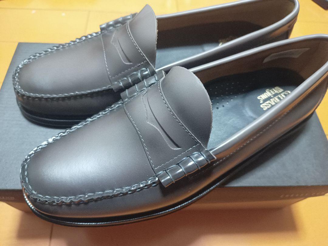 新品 G.H.BAS コインローファー ダークグレー Larson 28.5cm 画像2