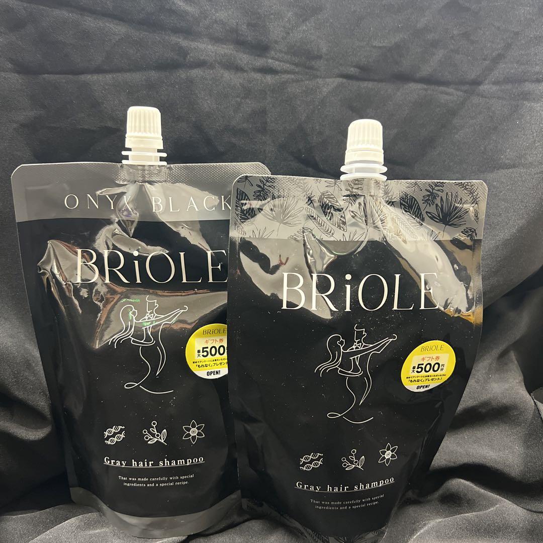 【2個セット】BriOLE オンブラック グレー用シャンプー 500ml