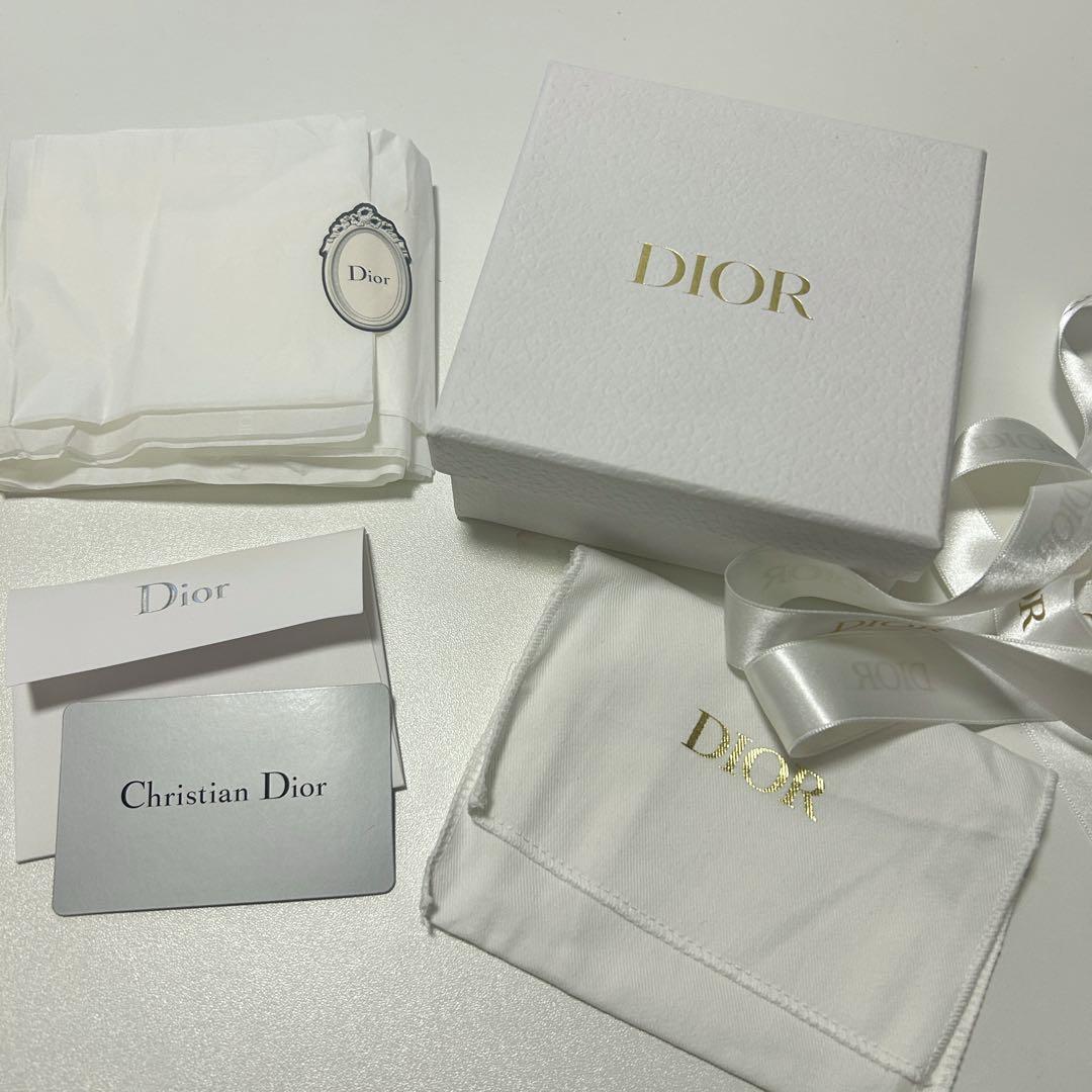 Lady Dior Jasmine カードホルダー カナージュ ブルー レディース