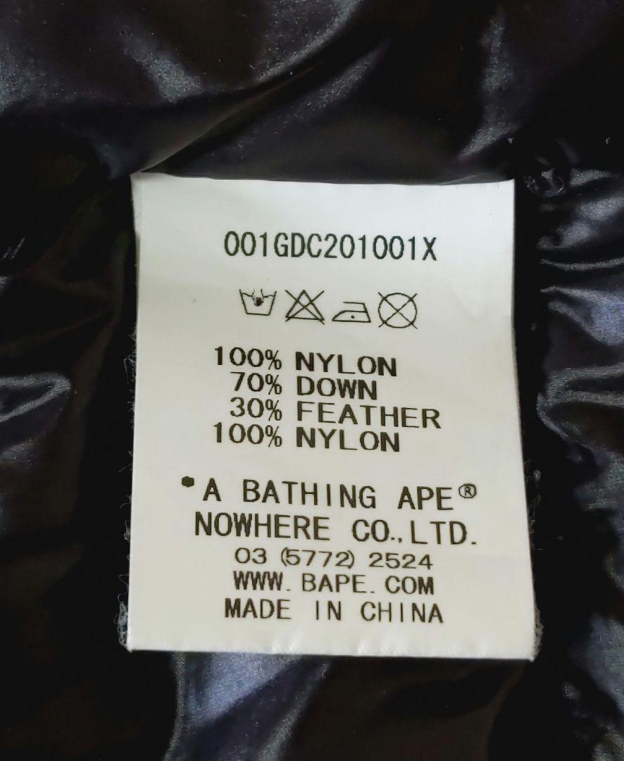 A BATHING APE ライトダウン　Lサイズ