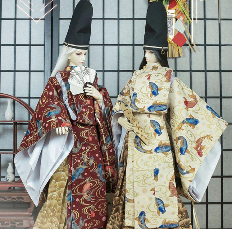 WY68 BJD ドール衣装 狩衣 指貫 5点セット