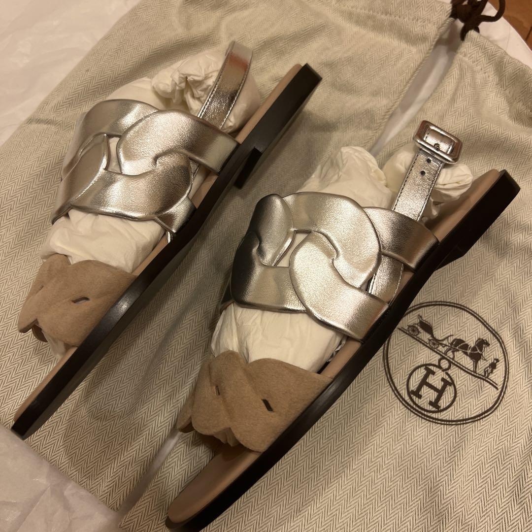 HERMES(エルメス) グレース ストラップサンダル ベージュ