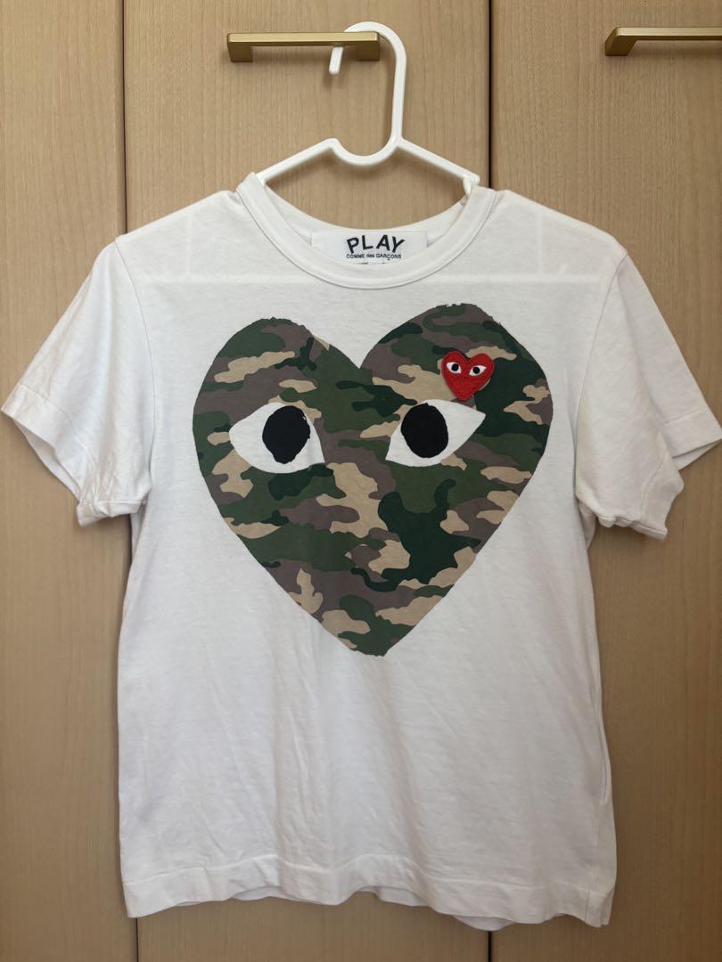 PLAY カモフラージュハート Tシャツ XXS