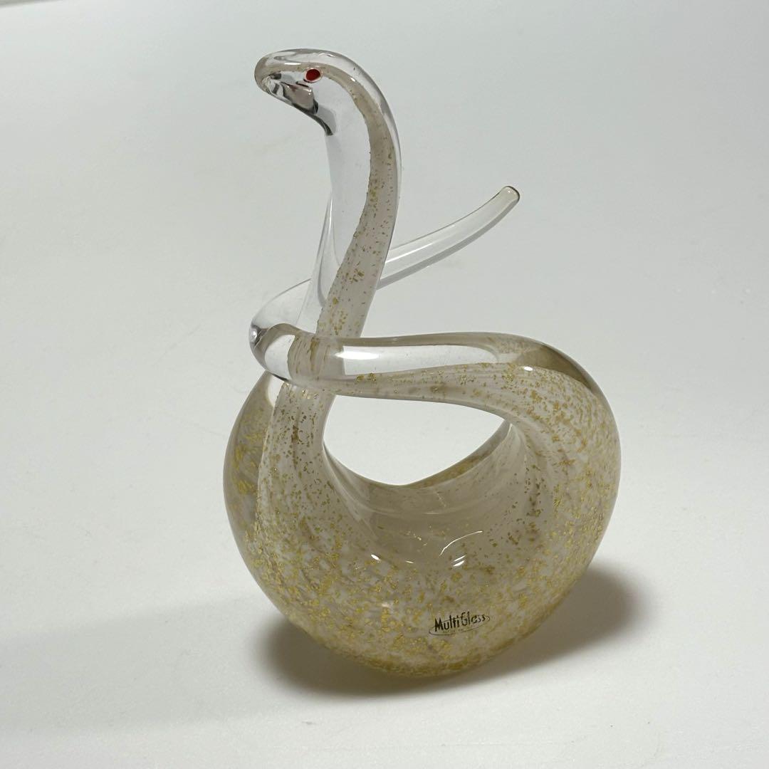マルティグラス 蛇 置物 Multi Glass 干支 和風インテリア マルティグラス 蛇 置物 Multi Glass 干支 和風インテリア