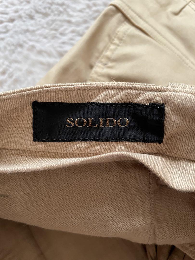SOLIDO ベージュ カーゴパンツ