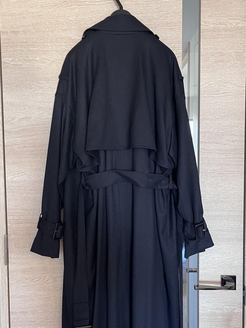 maison de r 日本製 ウールトレンチコート サイズF