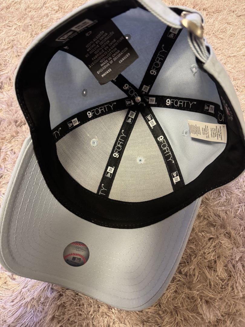 New Era ニューエラ キャップ ライトブルー ラインストーンΩ