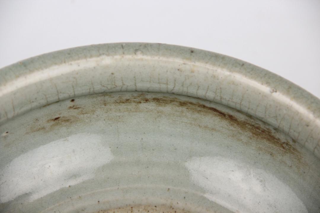 時代 天龍寺青磁 香炉 唐物 中国美術 七官青磁 大香炉 台付JL21-12 画像10