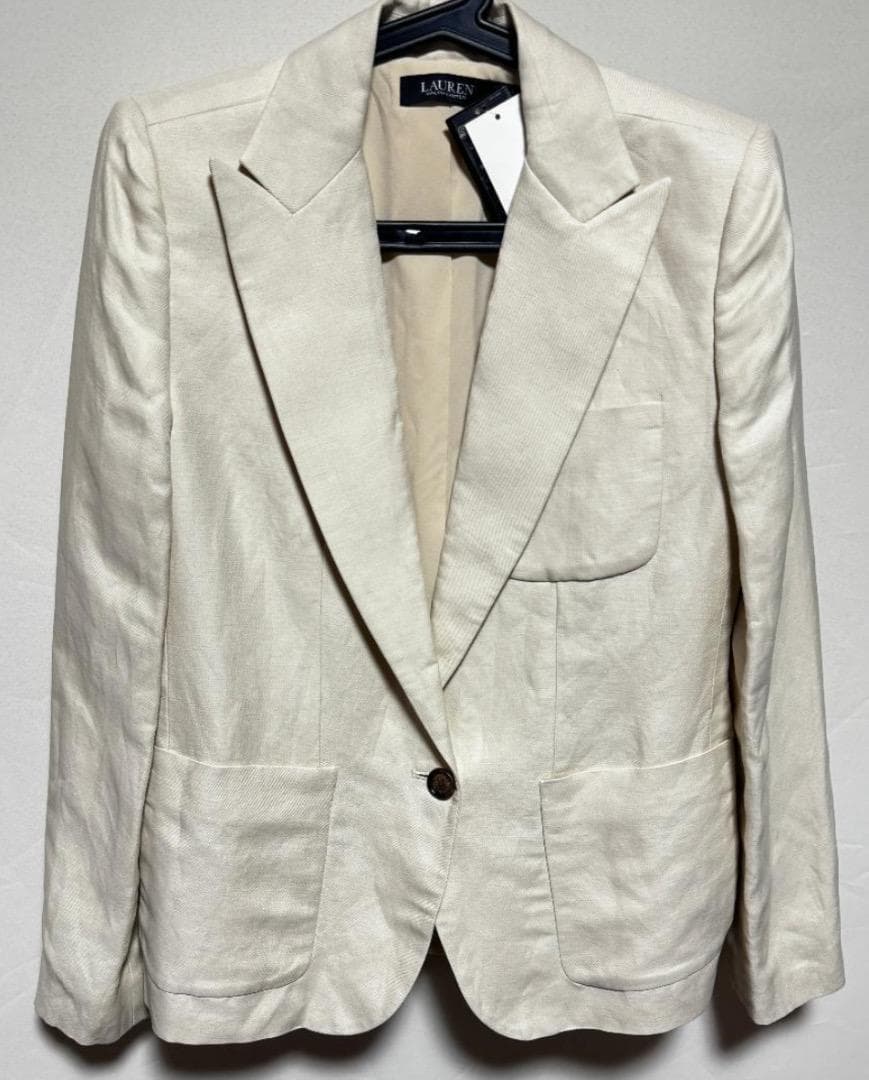 ローレン ラルフローレン リネン混カジュアルジャケット レディース サイズ2ジャケット・アウター