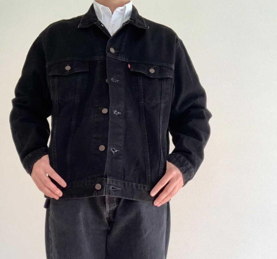【正規品】 ⭐︎極美品⭐︎90s Levi´s USA製 ブラックデニムジャケット ジャケット・アウター