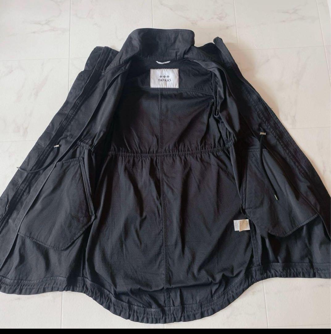 高級Rライン　TATRAS タトラス　2way モッズコート　FAUNA 黒