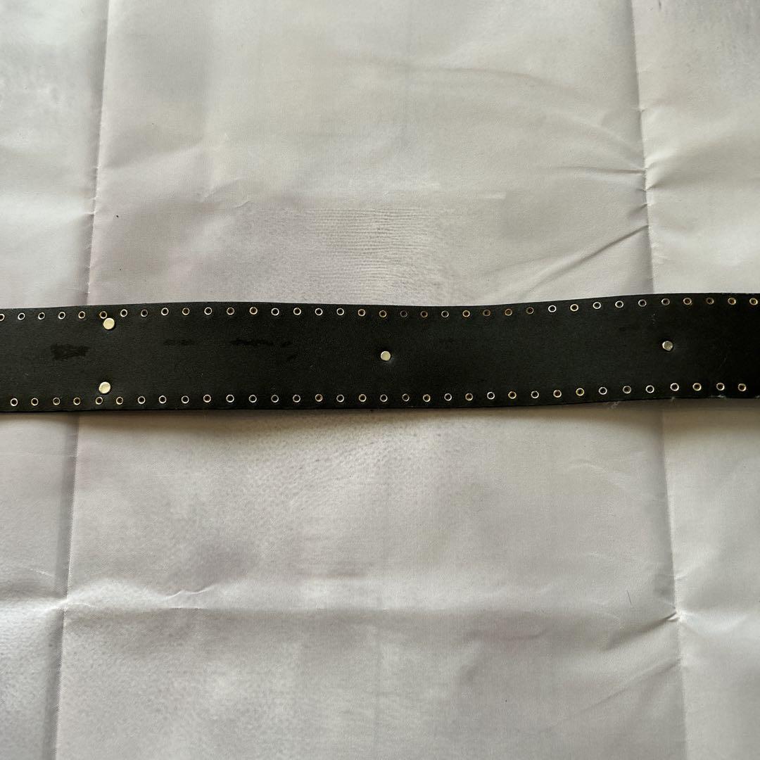 GIANNI VERSACE Italy 革 ベルト メデューサ vintage