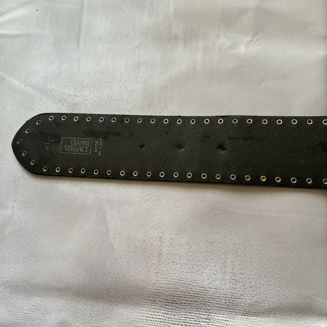 GIANNI VERSACE Italy 革 ベルト メデューサ vintage