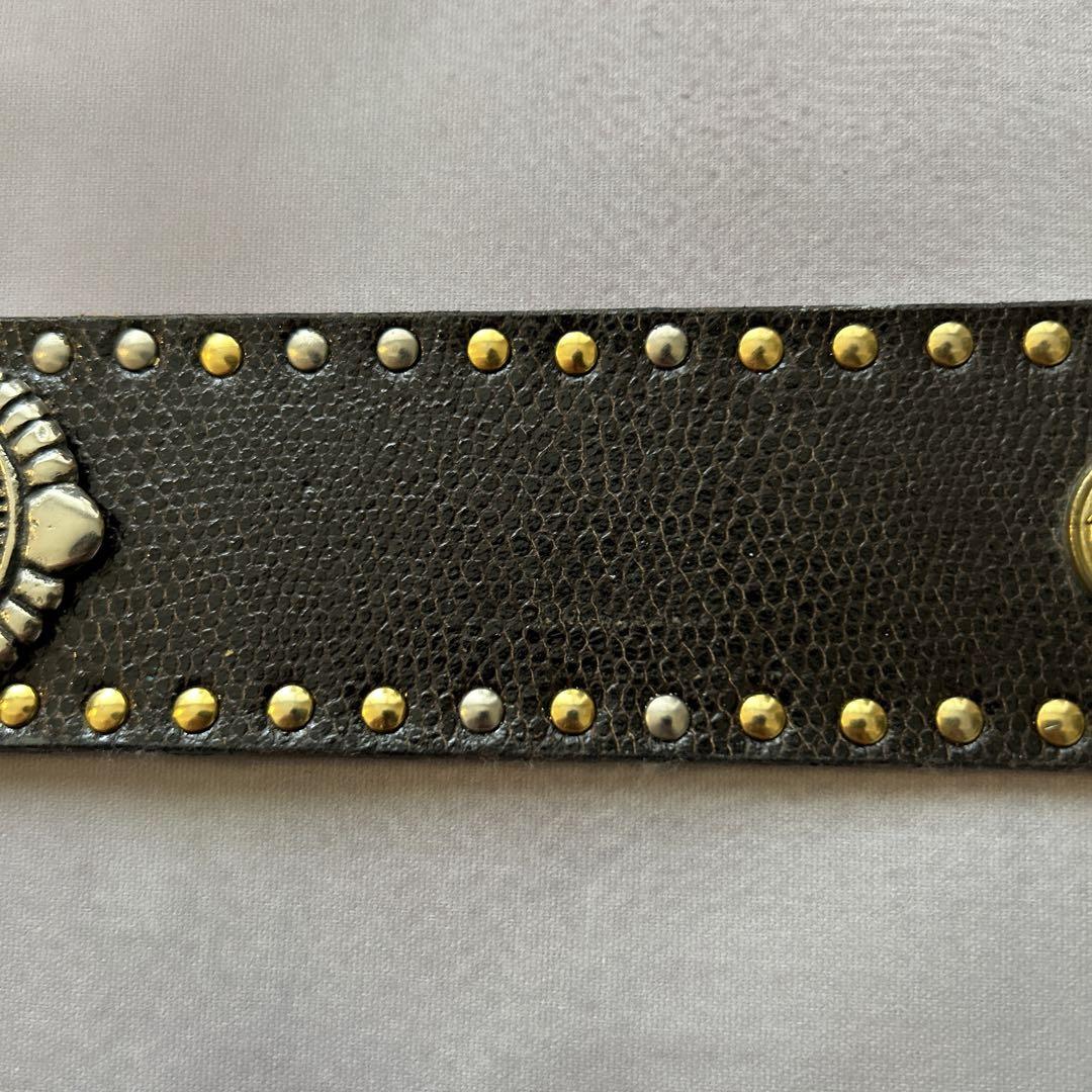 GIANNI VERSACE Italy 革 ベルト メデューサ vintage