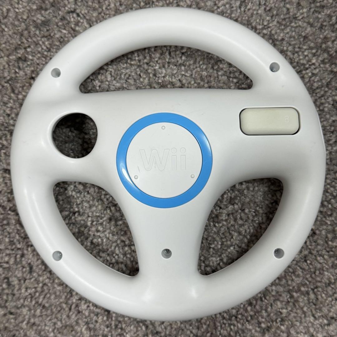 美品！Wiiハンドル コントローラー ホワイト - メルカリ