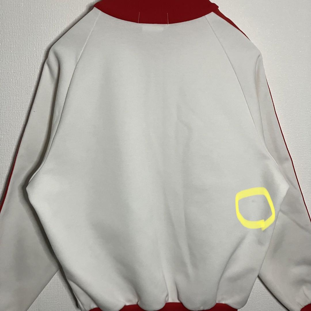【70s 80s adidas 即売モデル デサント 白 赤】