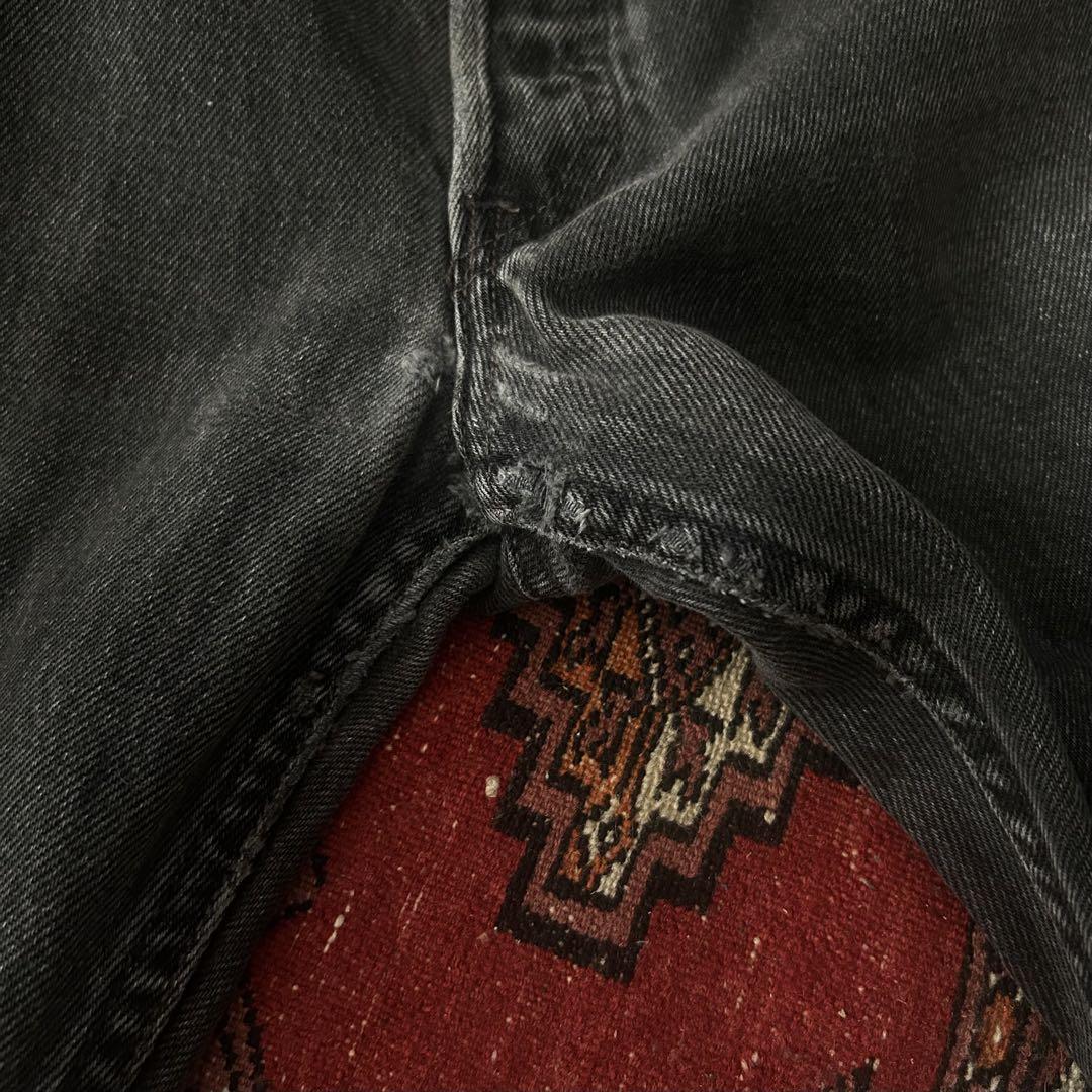 Levi's 90's メキシコ製 501 先染めブラックデニム W32 黒