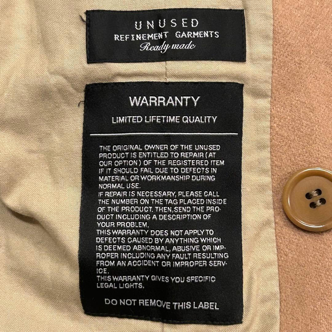 アンゴラ混 UNUSED ベージュ クール チェスターコート L アンゴラ混 UNUSED ベージュ クール チェスターコート L