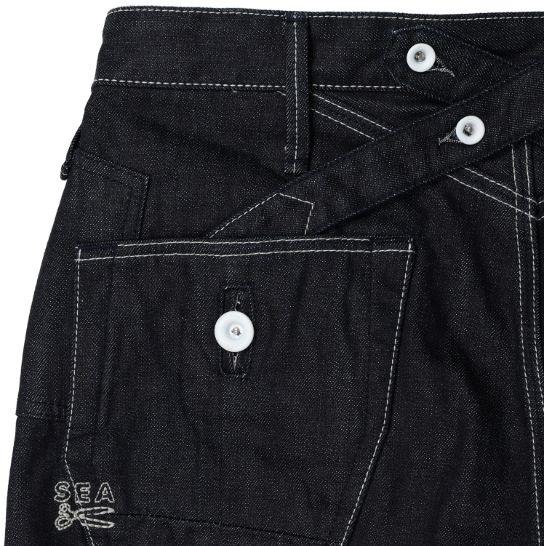 パンツ DENHAM x WIND AND SEA DENIM CROSS BACK