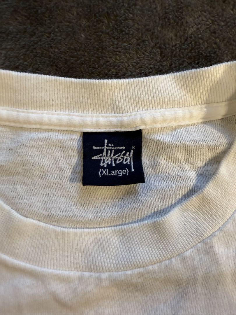 STUSSY Tシャツ 紺タグ 激レア Lサイズ 90s〜