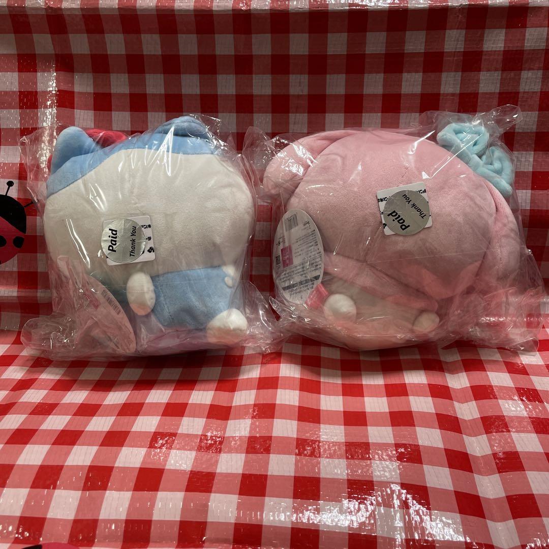 ちいかわサンリオコラボ ぬいぐるみS ちいかわ&ハチワレセット