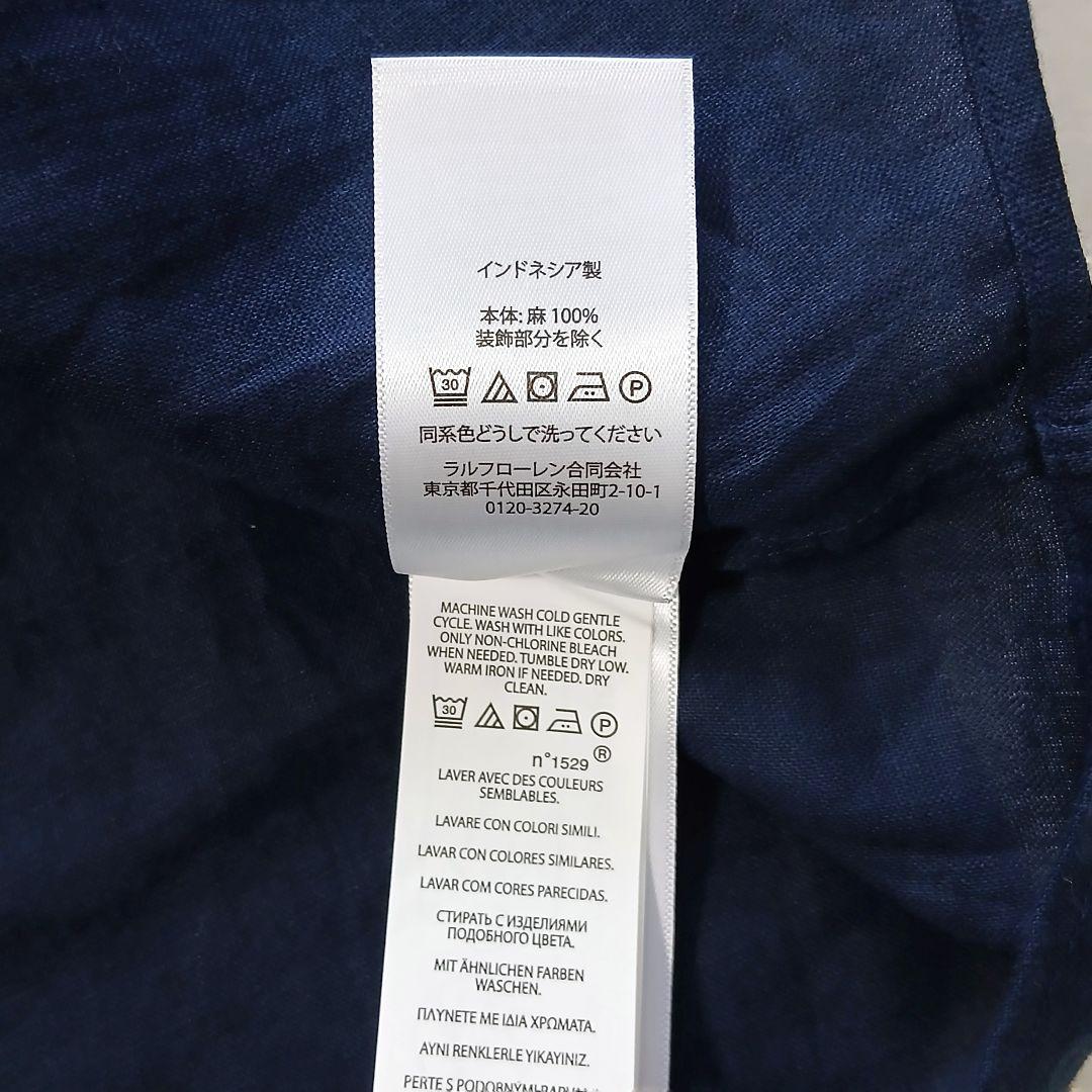 新品 現行 ポロラルフローレン ゆったり リネン シャツ クラッシックフィット