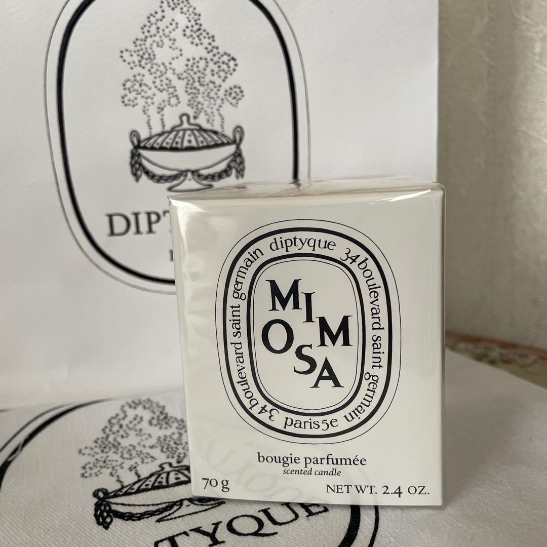 未使用　Diptyque MIMOSA（ミモザ） スモールキャンドル ミモザ 70g | Diptyque Paris