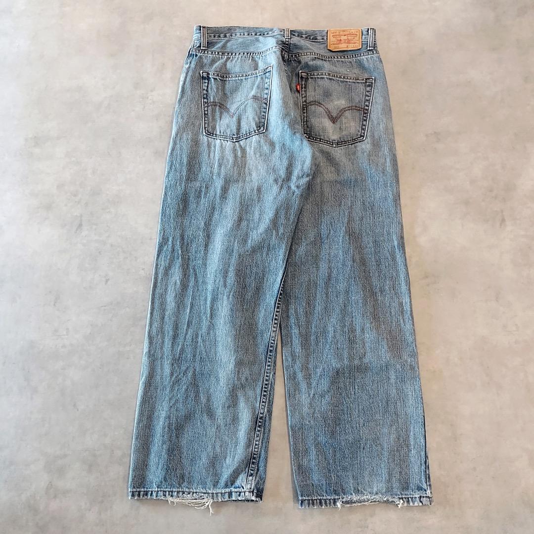 リーバイス569 Levis W32 ブルーデニム 青 ヒゲ 縦落ち 14582 リーバイス569 Levis W32 ブルーデニム 青 ヒゲ 縦落ち 15240