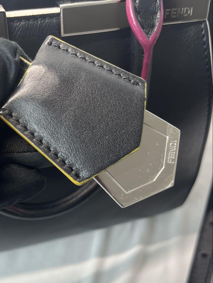 フェンディ プチトロワジュール 2way ショルダーバッグ 黒
