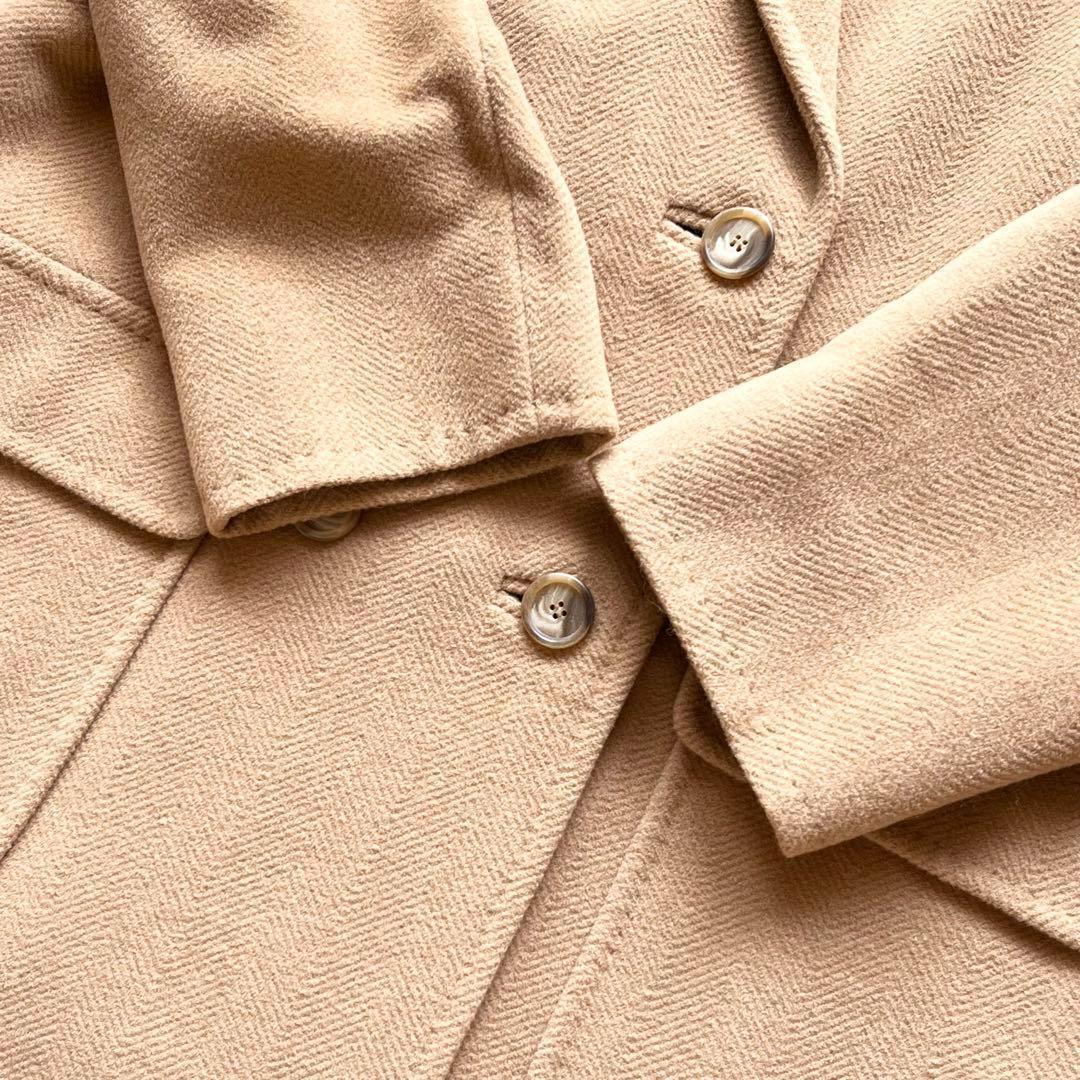 Max Mara 白タグ キャメル100% チェスターコート ロング ダブル