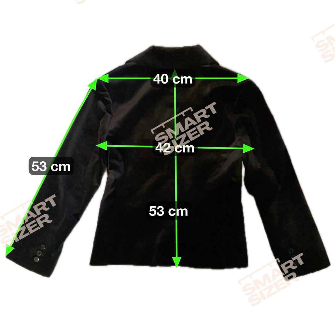 【9】 美品 ローラアシュレイ ♡ ベロア テーラードジャケット ブラック 【9】 美品 ローラアシュレイ ♡ ベロア テーラードジャケット ブラック