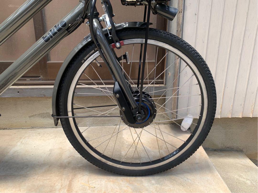 電動自転車　№6886 ブリヂストン ビッケグリ24/20インチ　子供乗せ