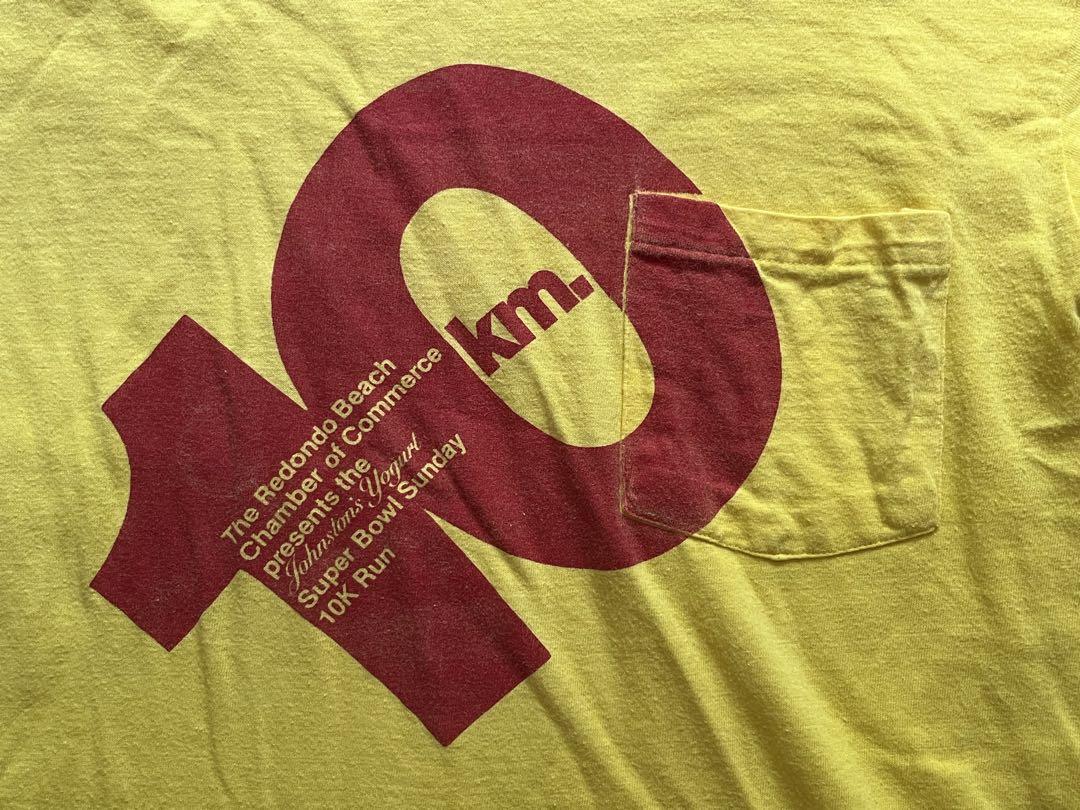 USA製 80s 旧タグ黒タグ Anvil アンビル ポケット 長袖Tシャツ M
