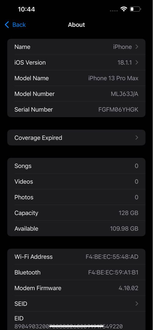 [美品]Apple iPhone 13 Pro Max 128GB ゴールド