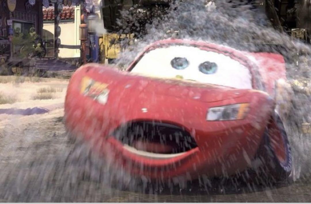wet 濡れ　水 マックィーン　 マックイーン カーズ ミニカー