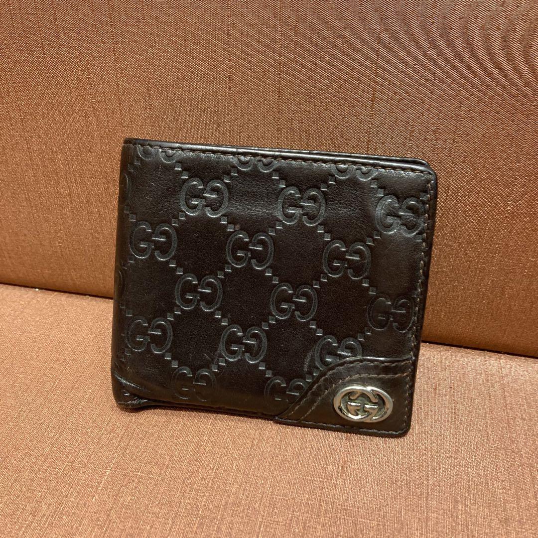 GUCCI グッチ シマ インターロッキングGG 財布 二つ折り ブランド 人気