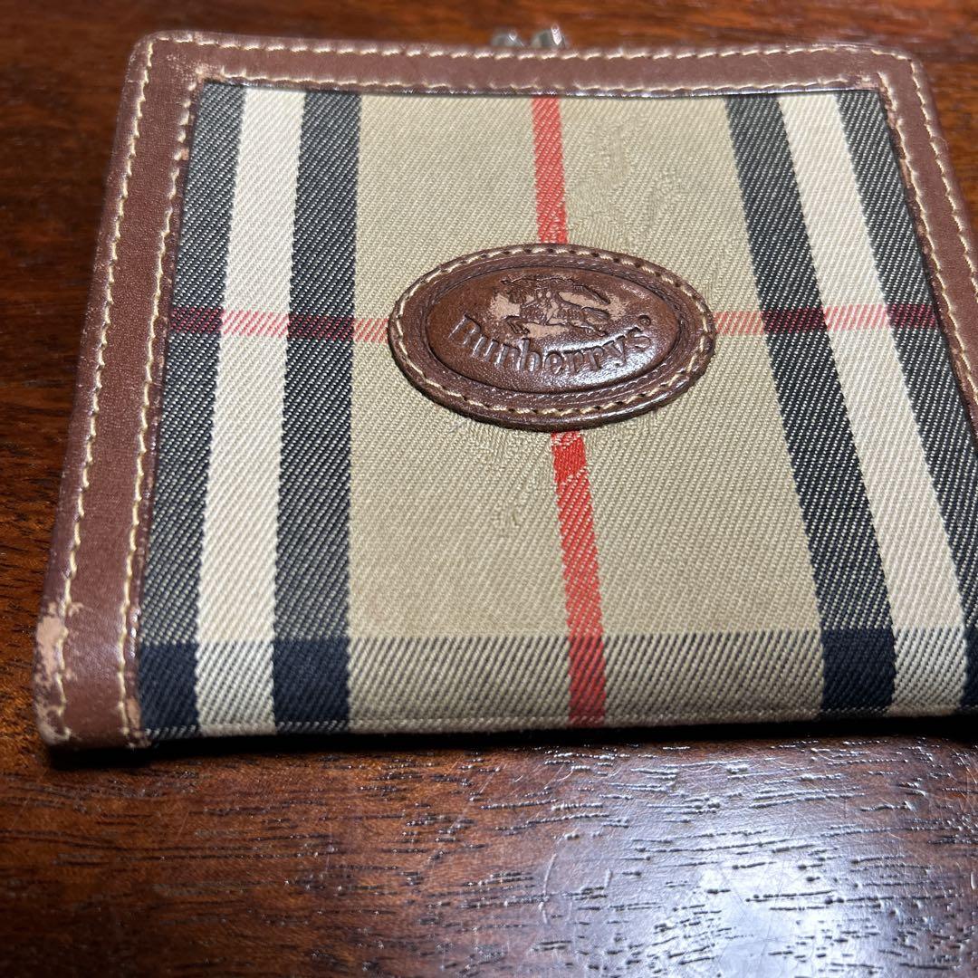 Burberry チェック柄 二つ折り財布 - メルカリ