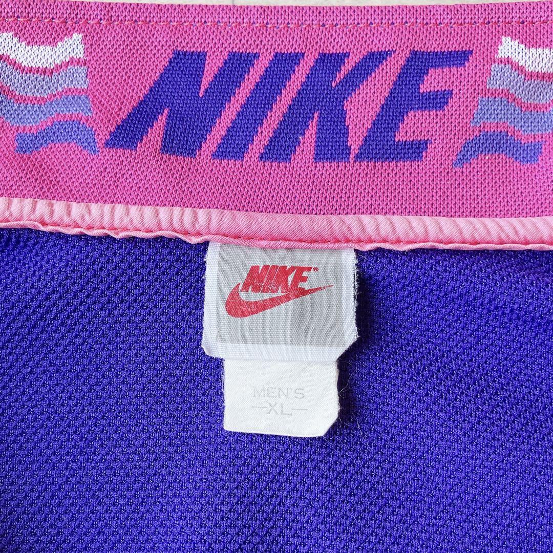 00s NIKE トラックジャケット ジップアップ ジャージ パープル ナイキ