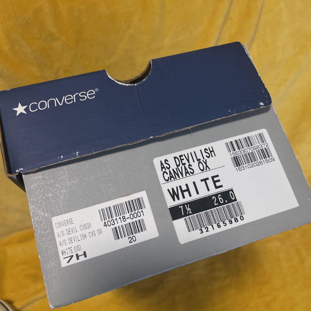 新品 レア 変色あり Converse AS Devilish US 7.5 - メルカリ
