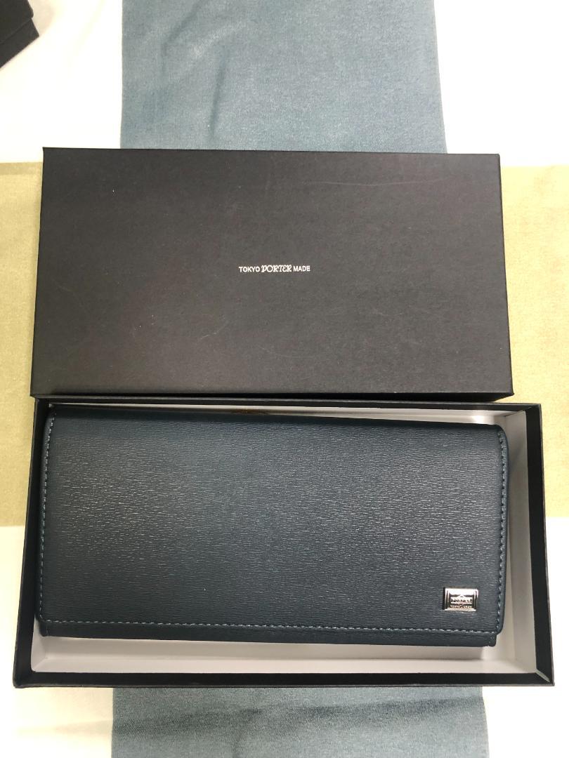 PORTER カレント　長財布　L字ファスナー　ブラック　蓝　本革