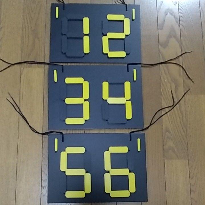 手製で作成したテニスのスコアボードです。